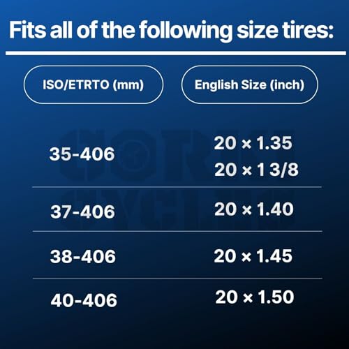 Corki Cycles 20 Inch Bike Tubes Butyl Rubber 2 Pack Fit 1.35 1.5 1.75 1.95 2.0 2.1 2.125 2.2 2.25 2.3 2.35 2.4, Bicycle Tire Inner Tube Replacement - Schrader Valve 32mm