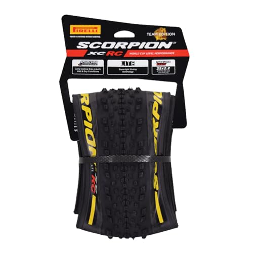 Pirelli Scorpion XC RC Yellow Label (29 x 2.2) Peak Performance for Demanding XC Racing SmartGRIP Compound ProWALL Technology Versatile Tread Design