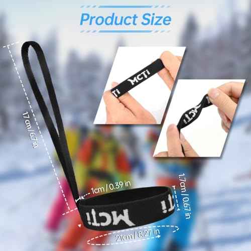 MCTi Ski Gloves Wrist Strap, Perfect Mountaineering & Ski Accessories for Hanging Glove