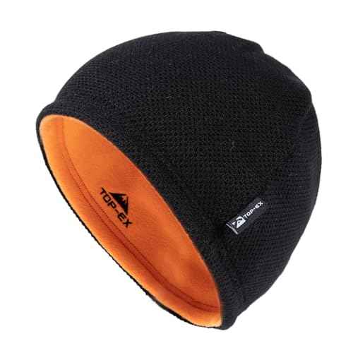 TOP-EX PolarWool¢â Wool Beanie Hat for Men Women Fleece Lined Skull Cap Winter Knit Hat Watch Caps Reversible & Windproof