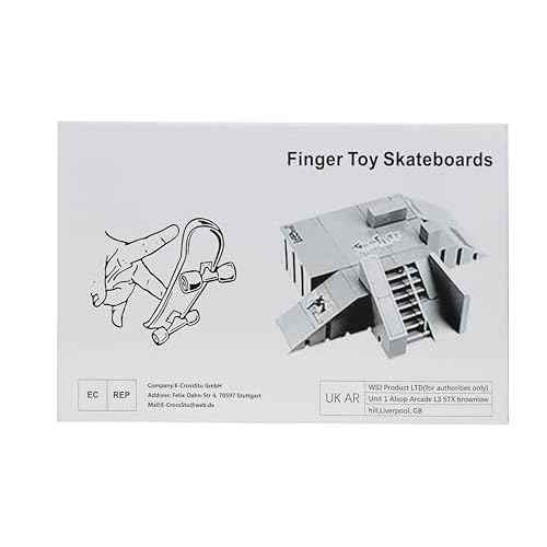 Skate Park Kit, Skate Park Kit Ramp Parts for Finger Skateboard Park Kit Part Training Props with 4 Finger Decks 2 Finger Bike 1 Pair Skates and 1 Scooters