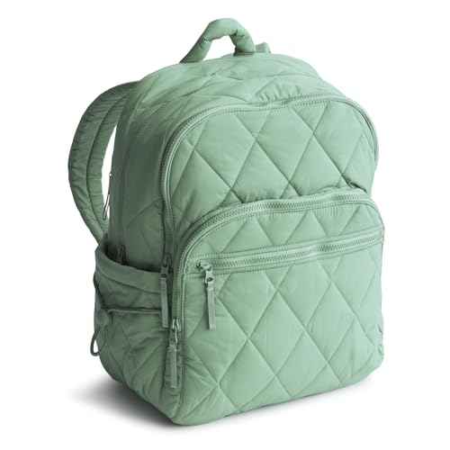 Vera Bradley Women's Featherweight Large Bancroft Backpack, Beryl Green, One Size