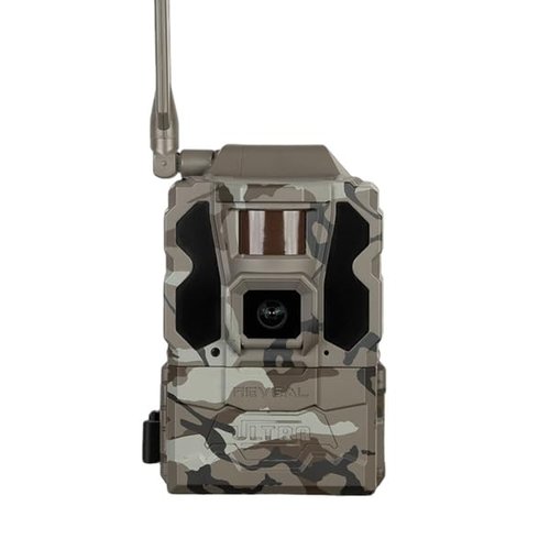 TACTACAM Reveal Ultra Cellular Trail Camera – Live Video Streaming, GPS Tracking, Switchable Low-Glow/No-Glow Flash, 4K Photo, LTE, 1080P Video, LCD Screen