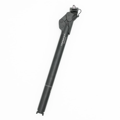 REDSHIFT ShockStop City Suspension Seatpost, Bicycle Shock Absorber, Bike Seat Post for E-Bike, City, Commuter, Aluminum, 31.6mm Dia x 400mm Length