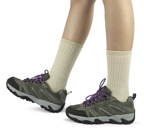 Women’s Wool Hiking Socks Thick Merino Thermal Boot Socks 5-11 - Beige (3 Pairs)