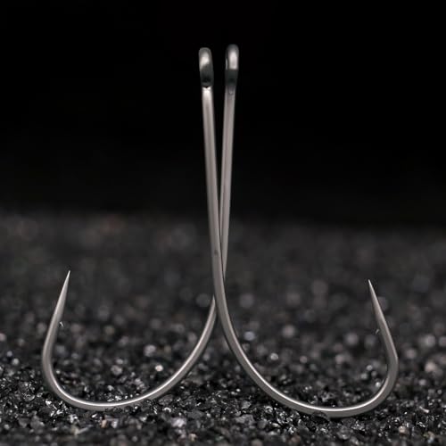 Drop Shot Hooks for Bass Fishing 2/0 Pack of 25 - Wacky & Neko Rig Finesse Worms