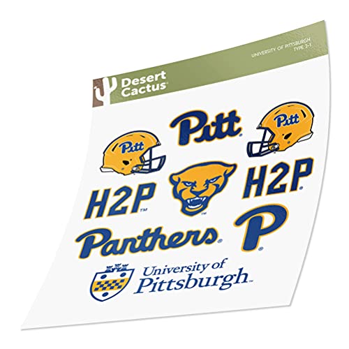 Pitt Panthers Vinyl Sticker Decal - College Campus Spirit for Laptops & Water Bottles