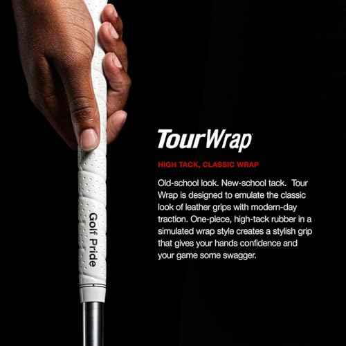 Golf Pride Tour Wrap Golf Grip - Comfortable, Durable Grip for Clubs - Classic Wrap Design with High-Tack Feel - Rubber Construction - Blue