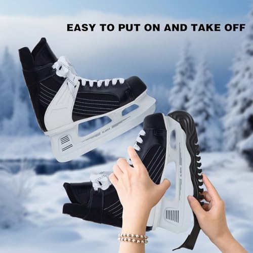 Kids Small Ice Skate Blade Guards Adjustable Blade Protectors Black