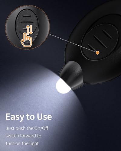 Uniclife 20 Pack Mini LED Keychain Flashlights - Black Shell, White Light