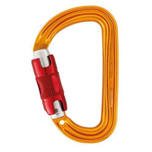 Petzl Sm'D Carabiner - Versatile, Lightweight, Compact, D-Shaped Locking Carabiner for Rock and Ice Climbing