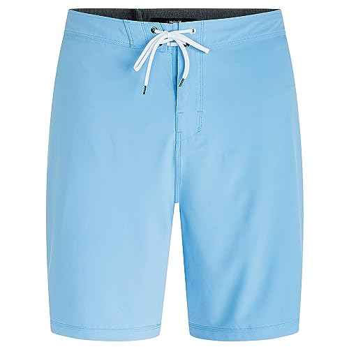 Hurley Men's Big & Tall Phantom One and Only Solid Board Shorts, Unity Blue, 46IN
