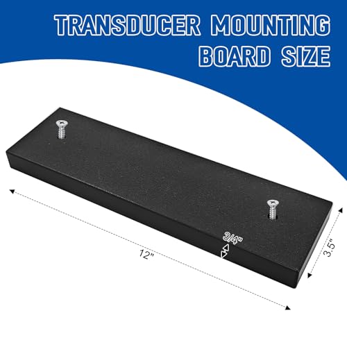 Boat Transducer Mounting Plate - Marine-Grade Transom Mount for Fish Finders
