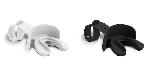 Vettex Football Doubleguard Mouthguard with Lip Protection - Adult - 2 Pack, White and Black