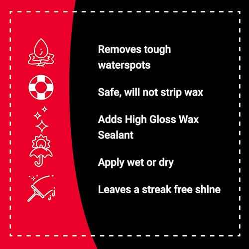 Boat Bling Hot Sauce Premium Hard Water Spot Remover w/High-Gloss Wax Sealants, 32 oz.