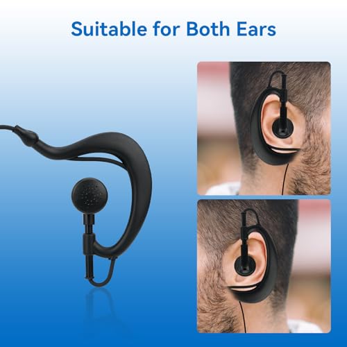 20 Pack Walkie Talkie Earpiece with Volume Control for RT22 RT68 RT21 H777