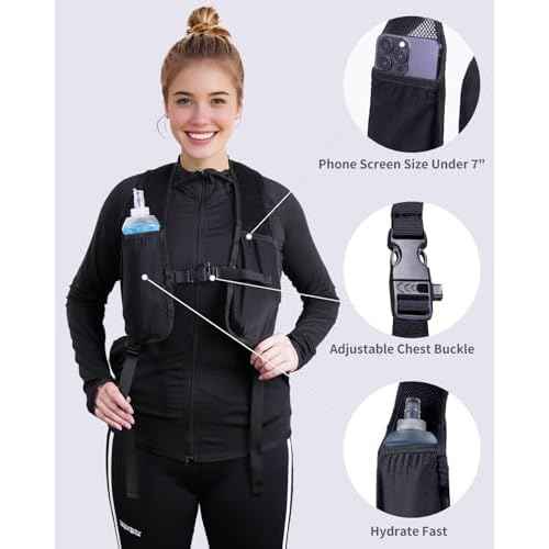 Blue Quartz 15L Small Hiking Backpack with Chest Pockets for Phone, Ultralight Hiking Daypack with Sternum Straps, Lightweight Foldable Packable Back Pack for Women Men(patent pending)