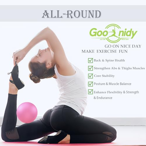 Mini Yoga Ball 9 Inch Soft Exercise Ball for Pilates & Fitness
