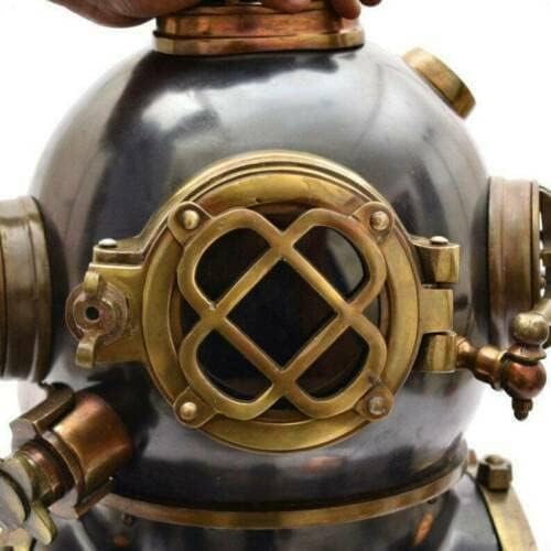 Helmet Diving Navy Divers Deep Sea Mark V Antique Vintage Us Scuba Brass Marine