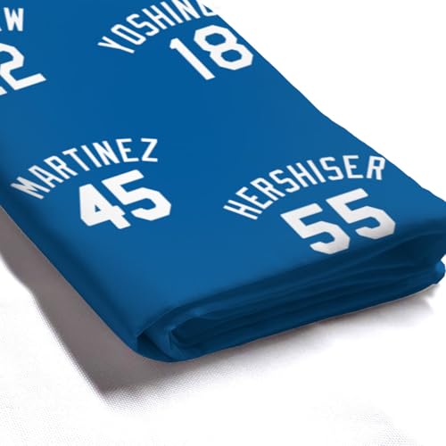 AARONIE Dodger Shower Curtains for Bathroom Decor, Los Angeles Shower Curtain with 12 Hooks, for Dodger Wall Art Decor, Dodger Gift for Man, 72"¡¿72"