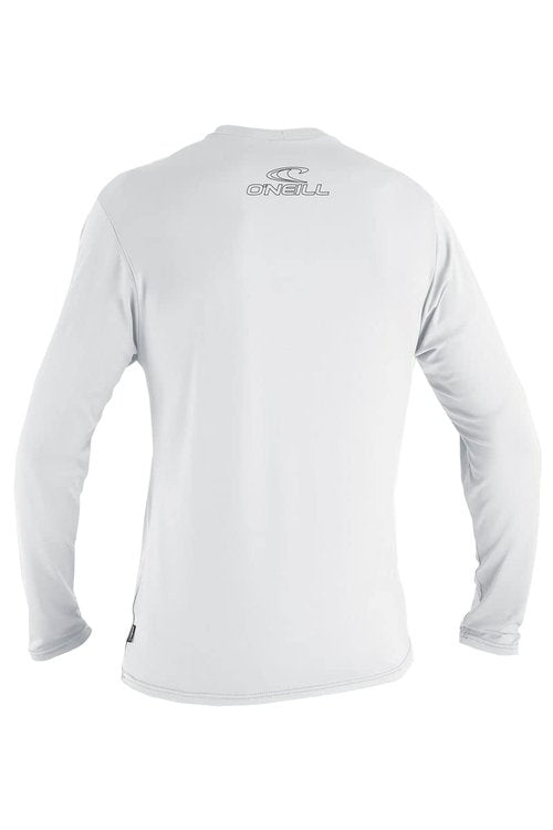 O' NEILL Men's Standard O'Neill Basic Skins UPF 50+ Long Sleeve Sun Shirt, White, Large