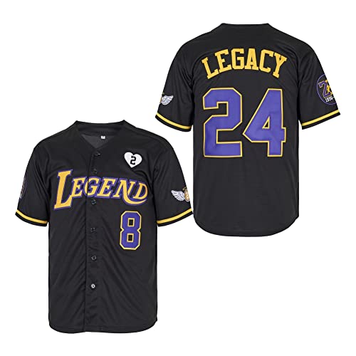 Men's Legend 8 24 Movie Baseball Jersey Stitched