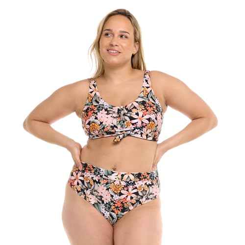 Body Glove Women's Marlee Plus High Waist Bikini Bottom Swimsuit, Available in Sizes 1x,2X,3X