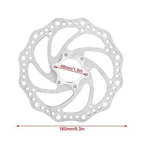 160mm Bicycle Brake Rotor Disc 6-Bolt Floating Brake Disc for Mountain Bike