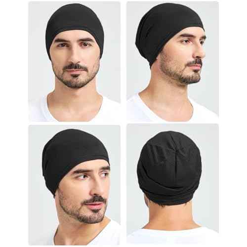 Cooling Skull Caps for Men Women-Thin Breathable Mesh Beanie for Men Running Skull Cap for Cycling Gym & Outdoor Sports