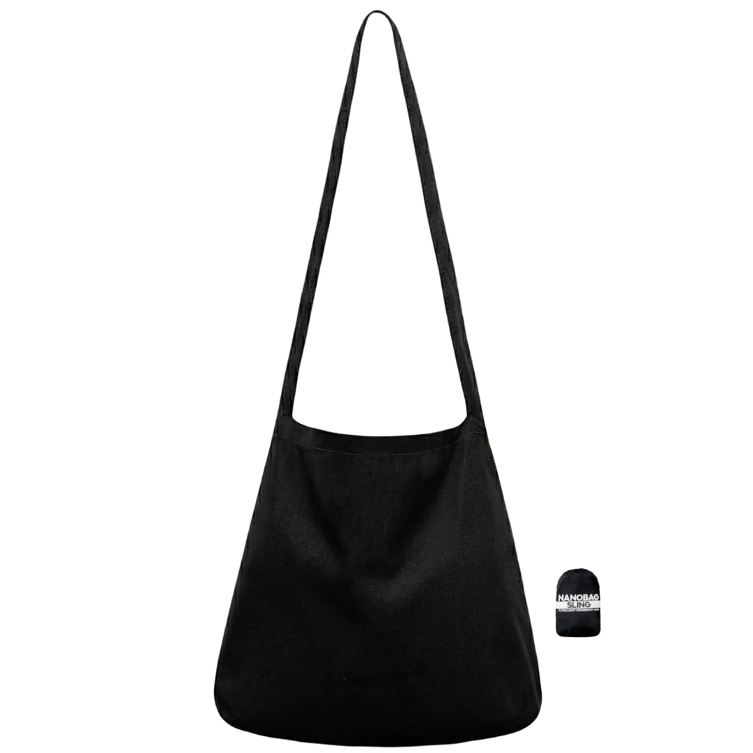 Nanobag Sling - Ultralight 19L Crossbody Bag for Women & Men, Packable Grocery, Travel & Shopping Bag for Everyday Use
