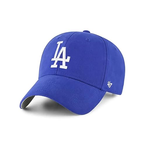 47 Los Angeles Dodgers Kids Hat Boys Girls (4-7 Years) Basic MVP Adjustable Cap, Royal Blue