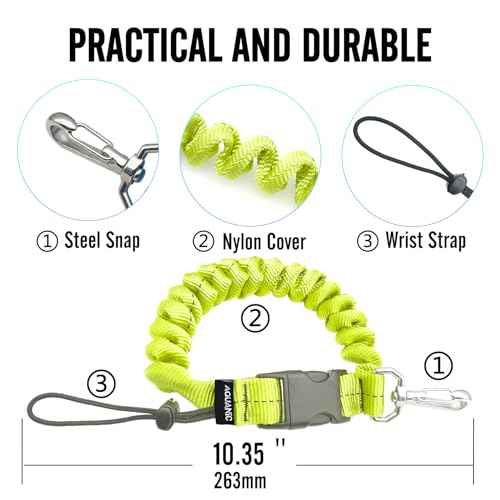 nitescuba Scuba Diving Spring Clip Lanyard Anti-Lost Lanyard with Quick Release Buckle for Outdoor Sports