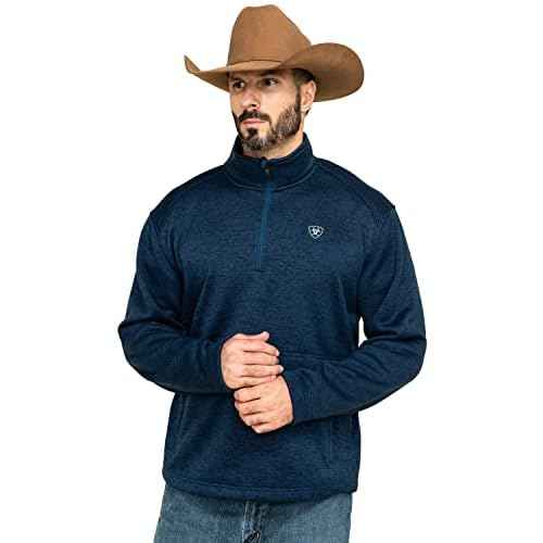 Ariat Men's Caldwell Logo 1/4 Zip Sweater