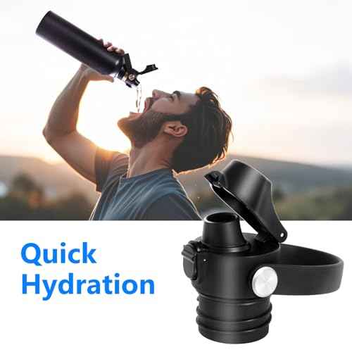 XACIOA Lid for Hydroflask Standard Mouth, Replacement for Hydro Flask Lid, Cap for Narrow Mouth Water Bottle for Simple Modern Iron Flask Accessories, BPA Free