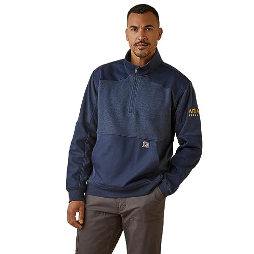ARIAT mens Rebar Workman Duracanvas 1/4 Zip Sweatshirt