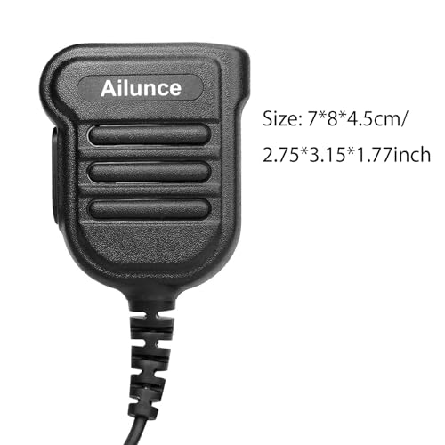 Waterproof Walkie Talkie Shoulder Microphone - Retevis RT29G, IP67, Without AI Noise Reduction