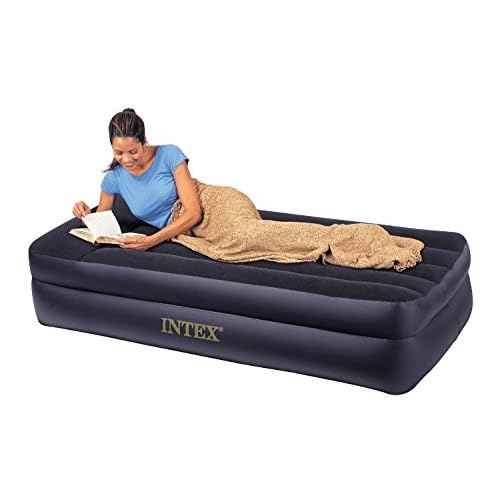 Intex 66707E Comfort Bed - Rising Comfort Twin Airbed with built-in Electric Pump