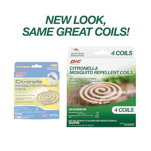 PIC Citronella Mosquito Repellent Coils - 4 Pack of 12