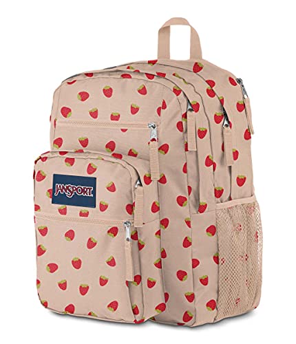 JanSport Laptop Backpack - Computer Bag with 2 Compartments, Ergonomic Shoulder Straps, 15” Laptop Sleeve, Haul Handle - Book Rucksack - Strawberry Shower