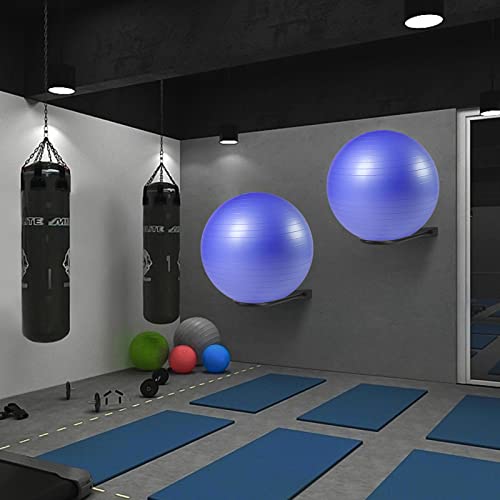 Wall Mount Medicine Ball Rack for 15-30 Inch Exercise Balls - Black - Variation of THIS listing