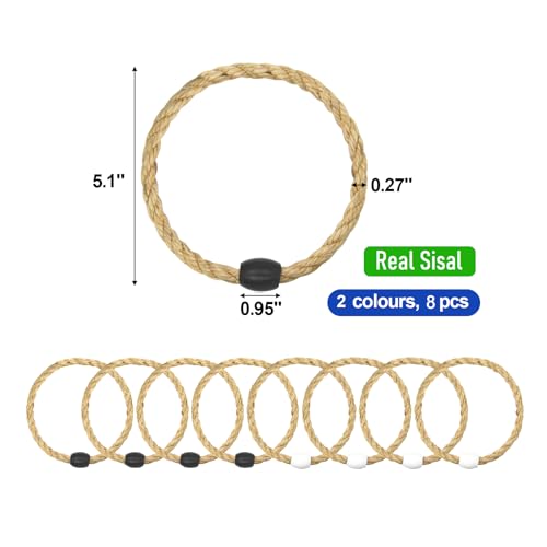 Sisal Rope Ring Toss Game Replacement Rings - Outdoor Yard Party Toys