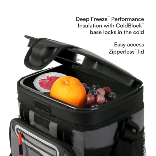 Titan Zipperless HardBody Cooler 9 Can Sharkskin Gray - Keeps Ice 2 Days