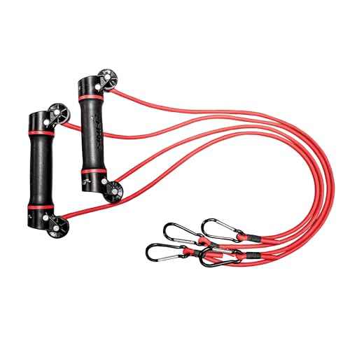 FINIS Slide Dryland Trainer - Dual-Handled Resistance Bands for Swim Strength & Stroke Training