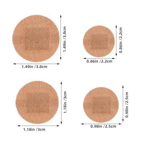 100PCS Small Round Bandages for Face, 4 Sizes Spot Bandages, Circle Bandaids for Wound Care and Hide Skin Spots Ideal for Small Incisions