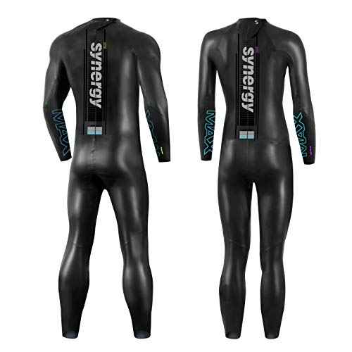 Synergy Triathlon Wetsuit 3/2mm - Volution Full Sleeve Smoothskin Neoprene for Open Water Swimming