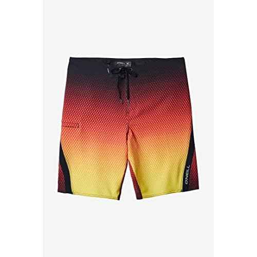 O'NEILL Men's 20 Inch Fade S-Seam Boardshorts - Quick Dry Swim Trunks for Men with Fabric and Pockets