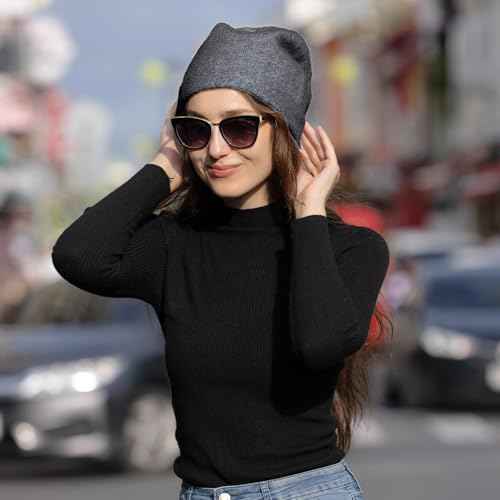 MissShorthair Slouchy Beanie Hats for Women Fashionable Warm Winter Beanie Knit Hat