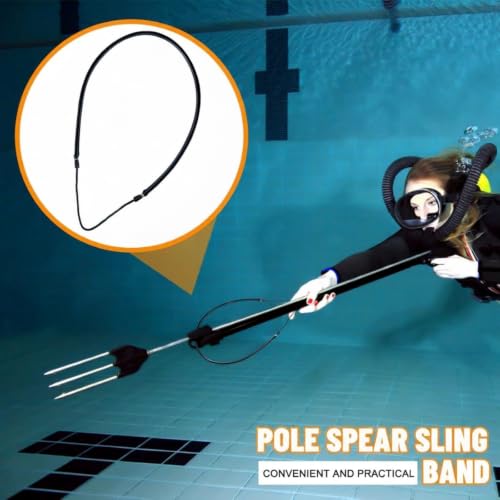 Riakrum 3 Pcs Pole Spear Sling Rubber Speargun Bands - Black