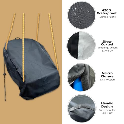 Outdoor Toddler Swing Seat Cover Waterproof UV-Resistant Fit Most Swings