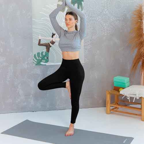 2 Pack Leggings with Pockets for Women, High Waisted Soft Leggings for Yoga Gym